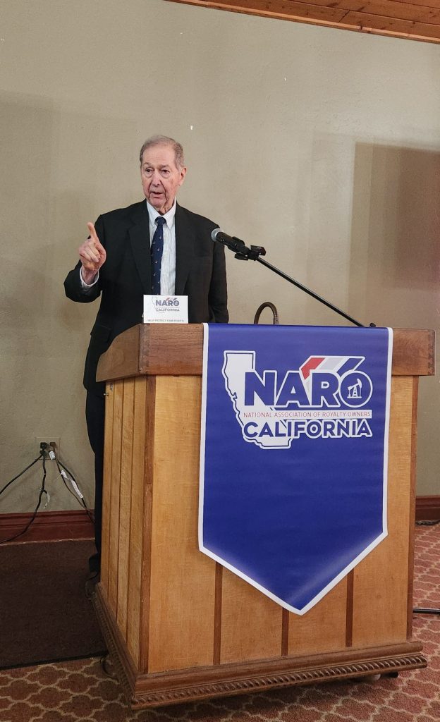 Ed Renwick, Vice President & General Counsel for NARO-CA, speaking to attendees